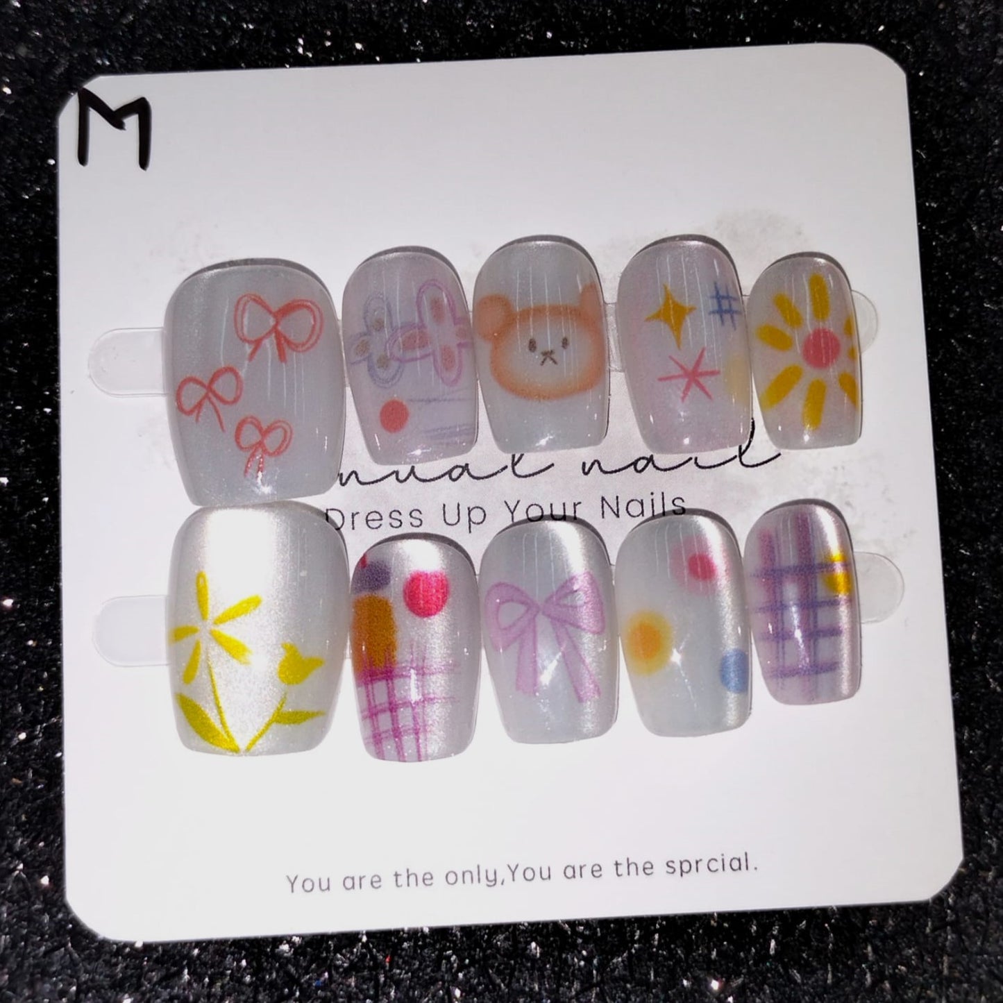 Z018 Press On Nails Square Coffin Shape