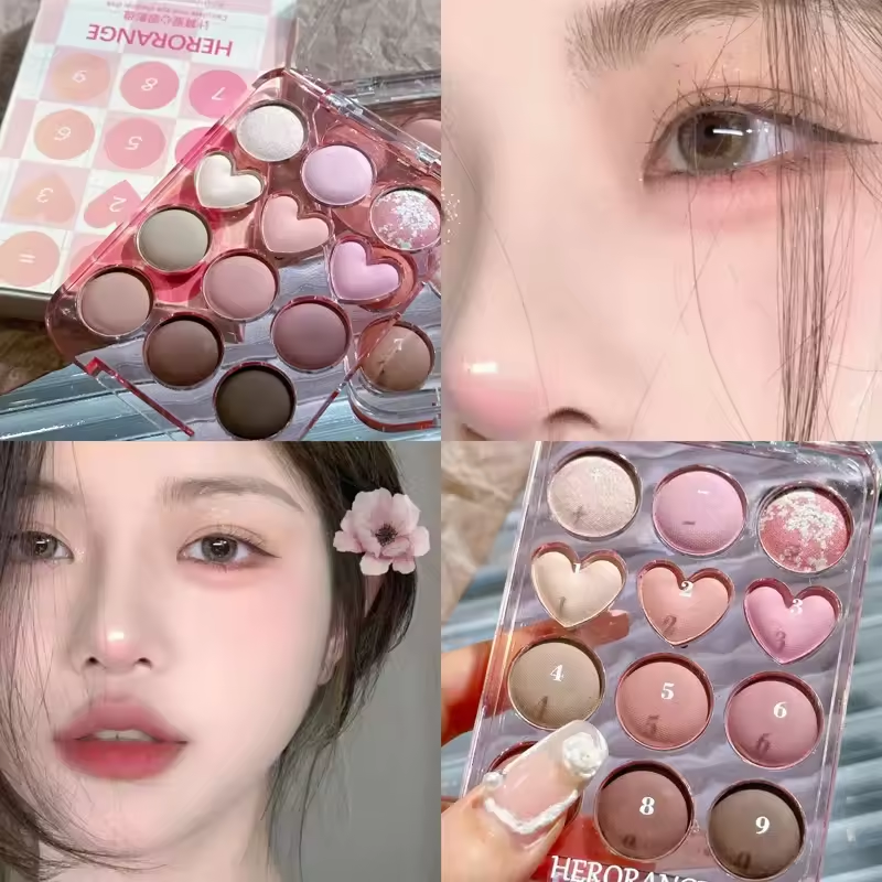Herorange Calculate Love Disk 12 Color Eyeshadow Palette