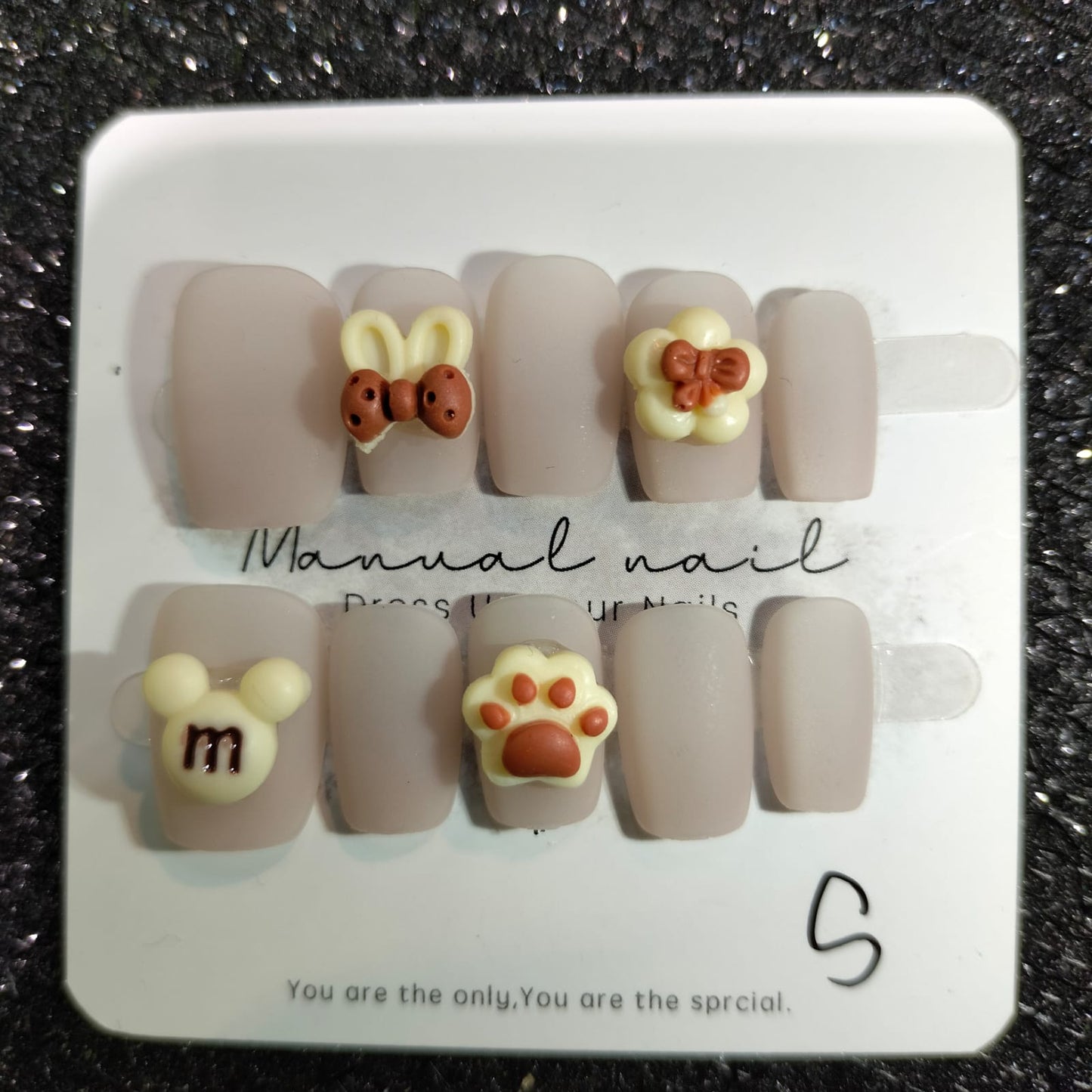 Z022 Press On Nails Square Coffin Shape