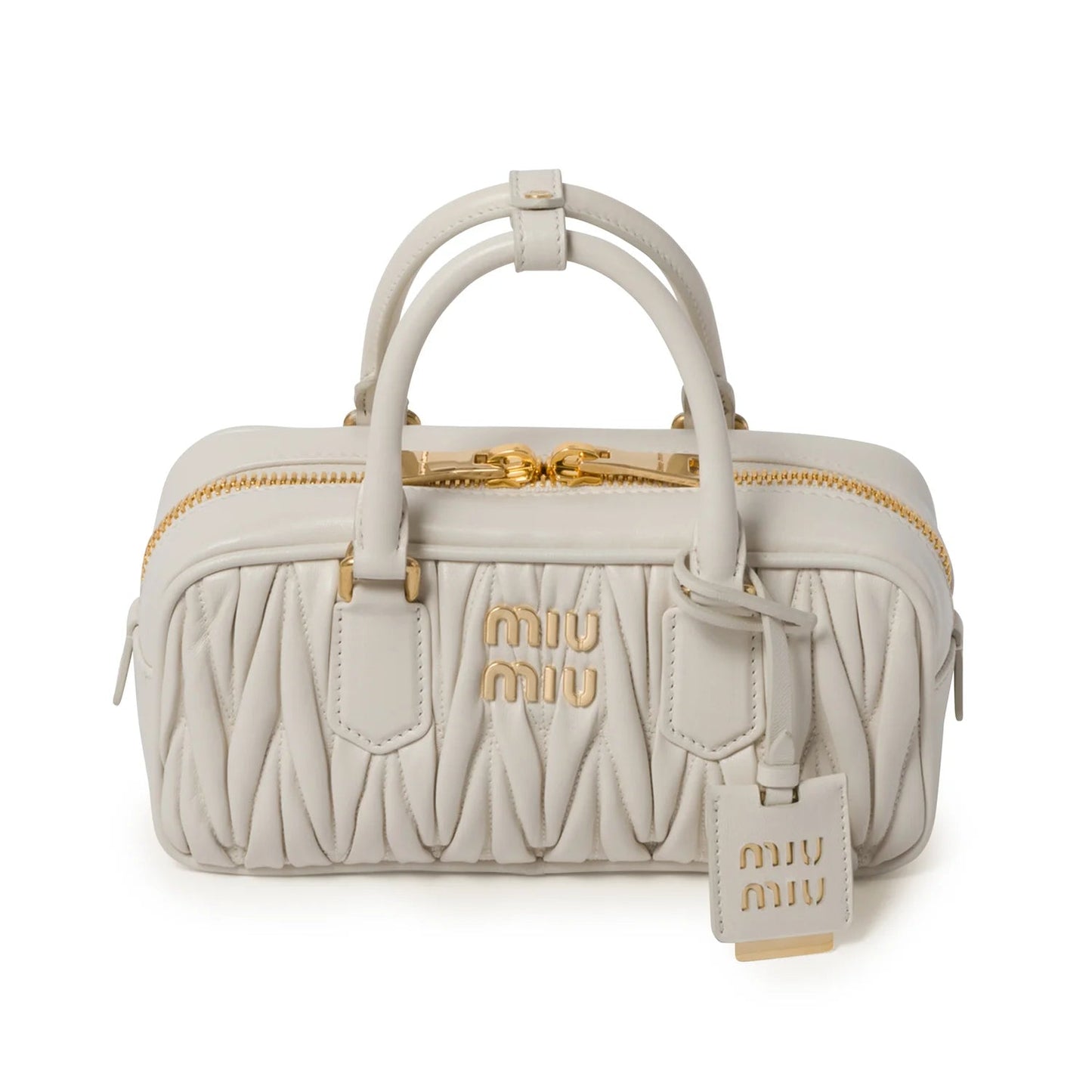 MIU MIU Arcadie matelassé nappa leather bag(regular)