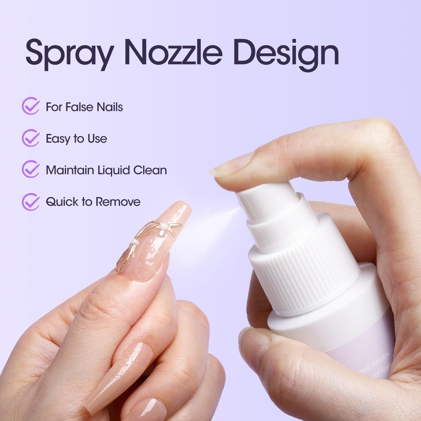 JOKD Armor Remover Water Spray Press On Nail Glue Remover