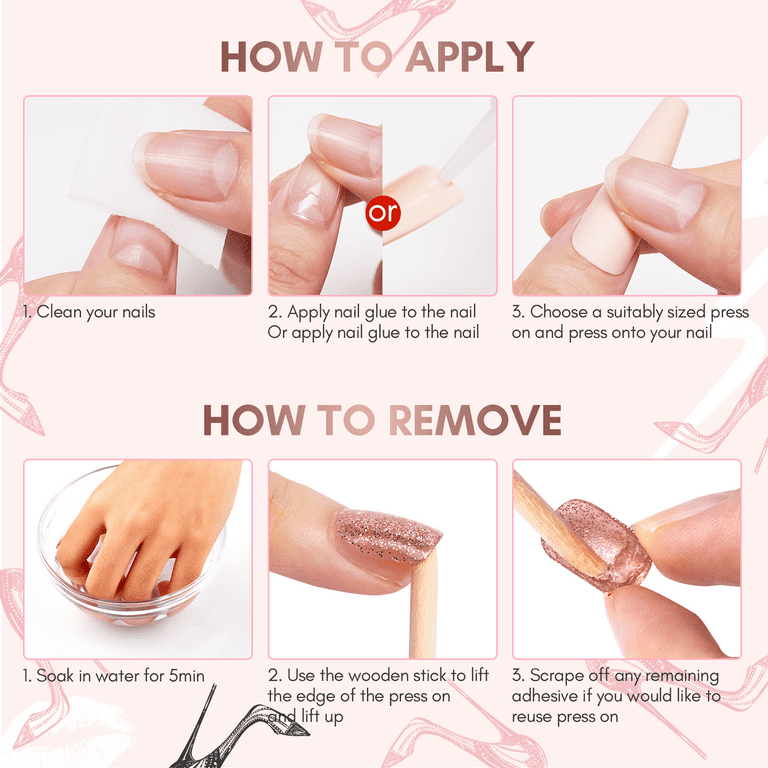 Y001 Press On Nails Square Coffin Shape
