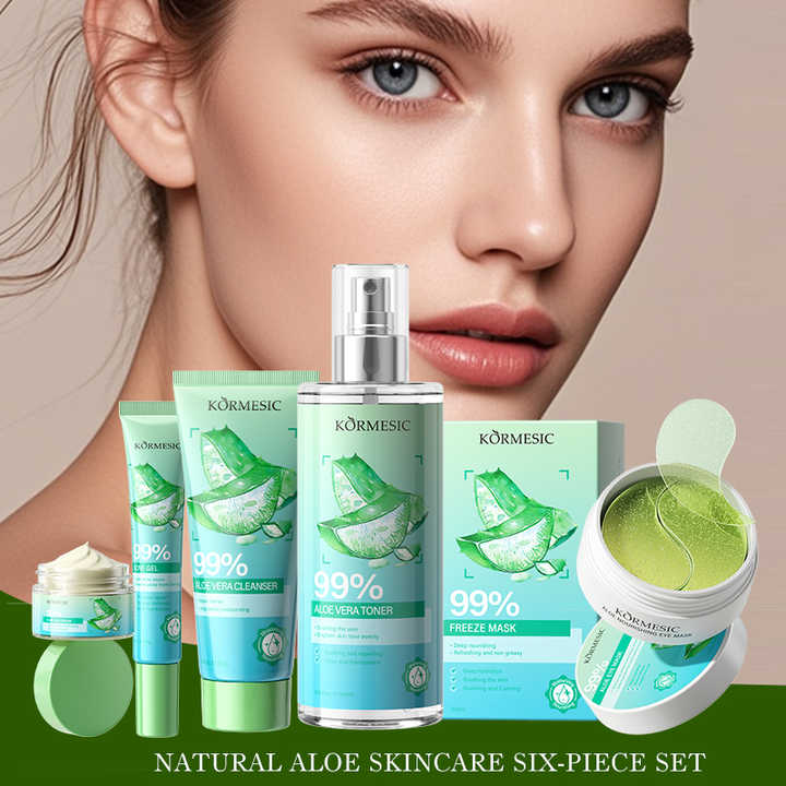 KORMESIC Moisturizing Soothing Brightening Aloe Vera Softening Skin Care Kit