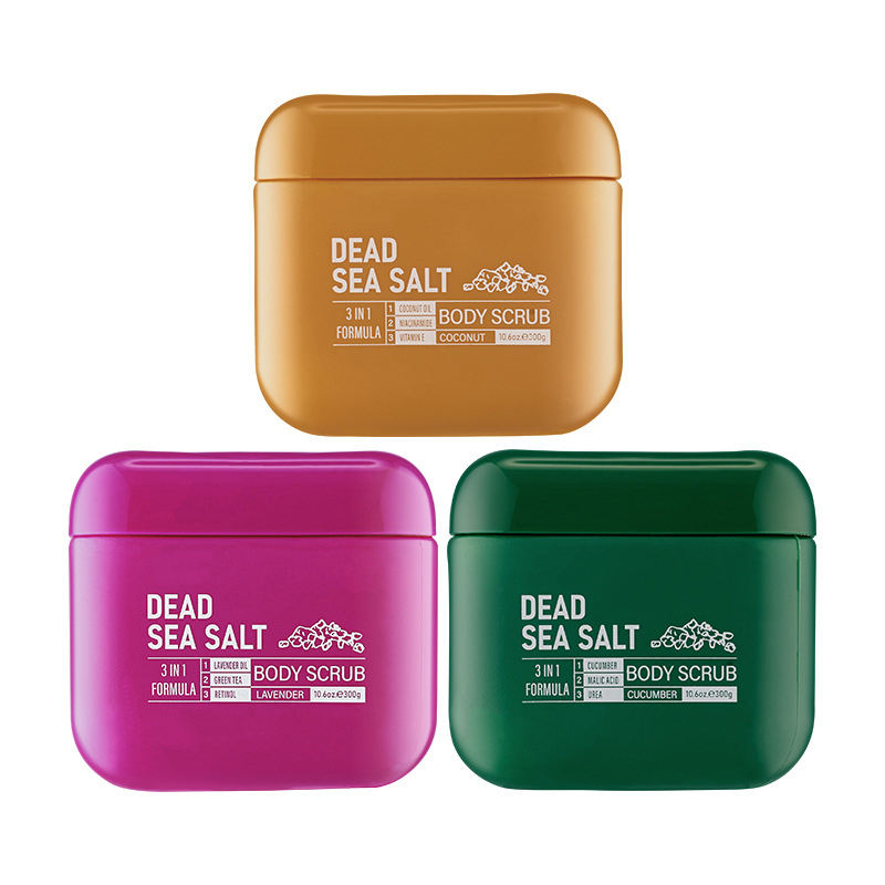 3 in 1 Formula High Quality Body Cleaning Dead Sea Salt Facial Scrub
