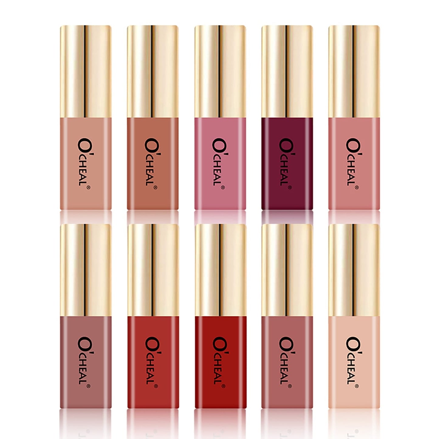 OCHEAL Small Bottle Matte Velvet Waterproof Long Lasting Lip Glaze