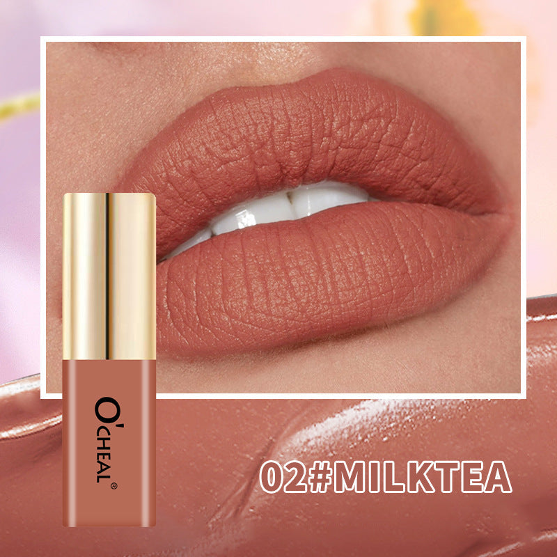 OCHEAL Small Bottle Matte Velvet Waterproof Long Lasting Lip Glaze