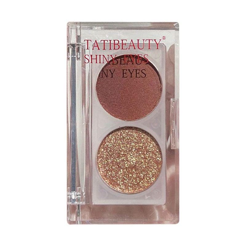 Tati Beauty Two Tone Pearl Glitter Sequins Eyeshadow Palette