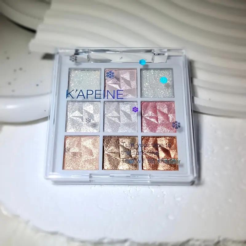 Kapeine 9 Colors Full Glitter Diamond Snowflake Eyeshadow Palette