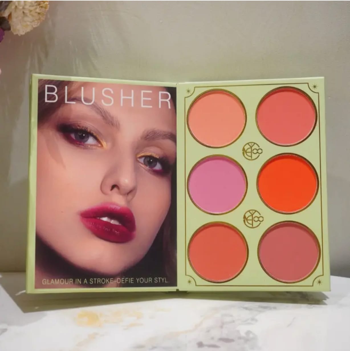 ONEYIOO Stylish 50 Color Eye & Face Palette Makeup Book AZ-220