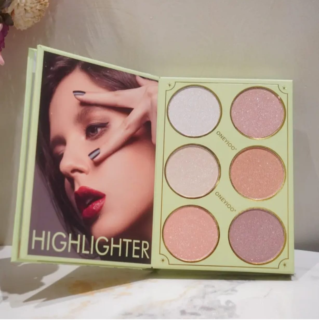 ONEYIOO Stylish 50 Color Eye & Face Palette Makeup Book AZ-220