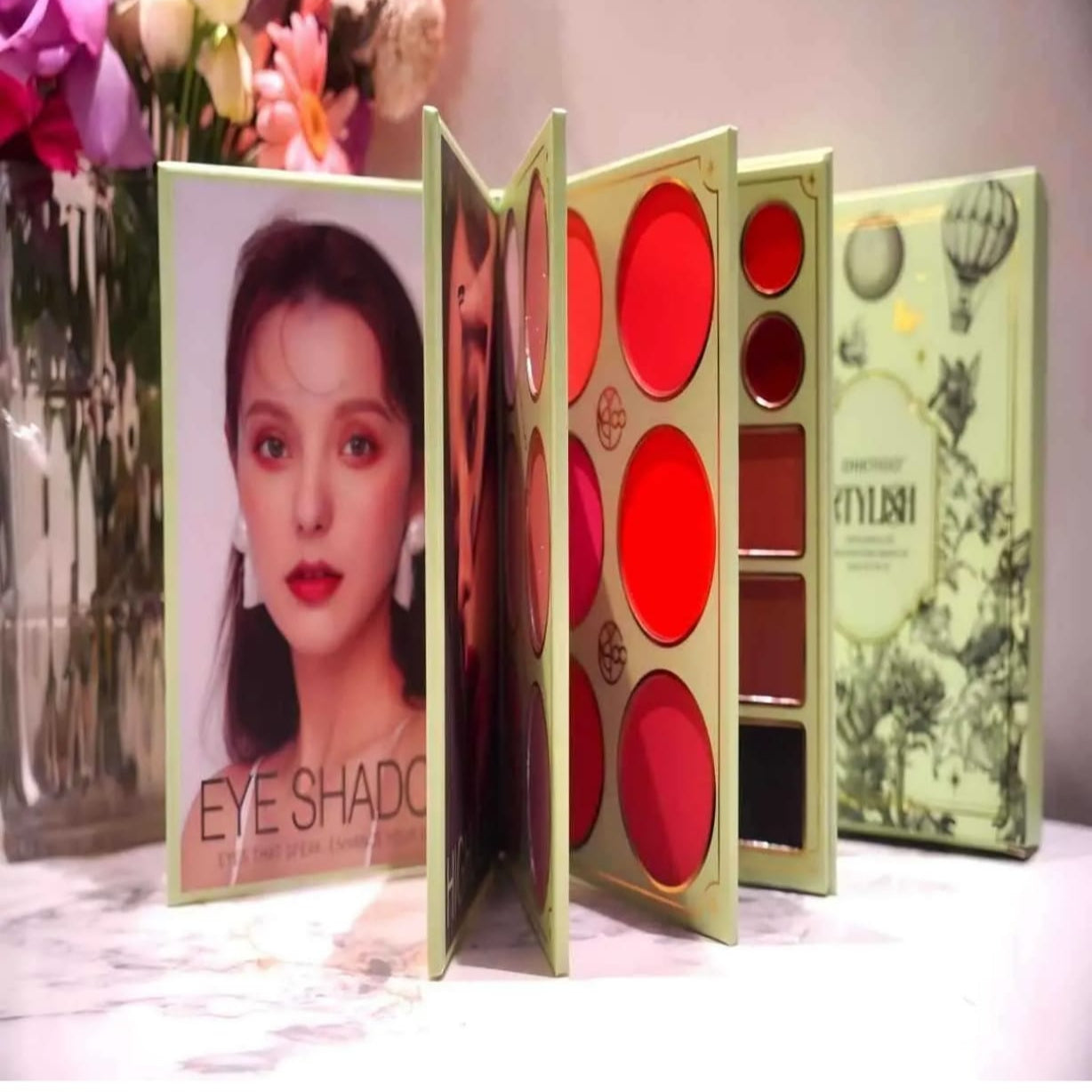 ONEYIOO Stylish 50 Color Eye & Face Palette Makeup Book AZ-220