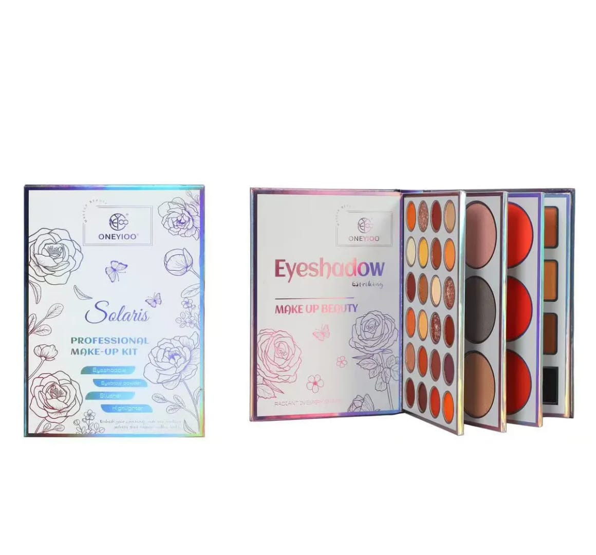 ONEYIOO Solaris 45 Color Eye & Face Palette Makeup Book AZ-206