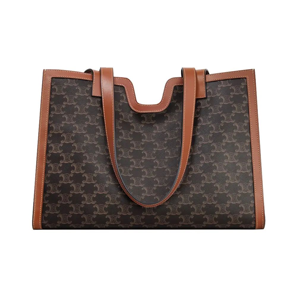 Women's Celine Triomphe Canvas And Leather Tote Bag