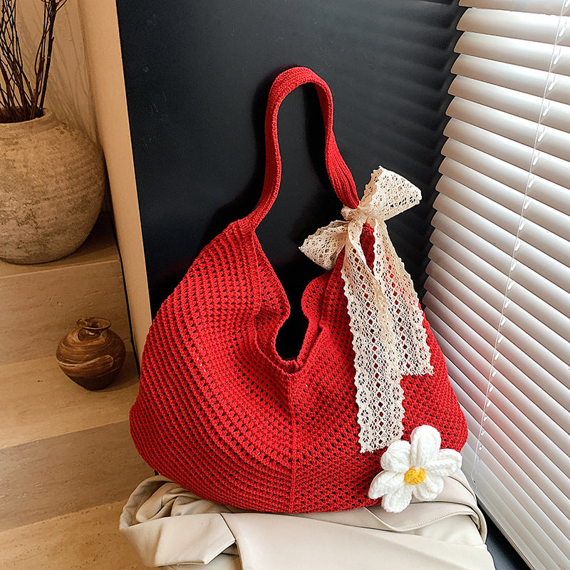 Crochet Handbag Female Large Capacity Totes Bag