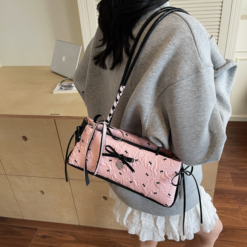 Casual Fashionable Women Vintage Bowling Shoulder Bag