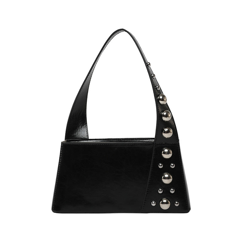 Ladies New Luxury Designer Rivet Shoulder Bag