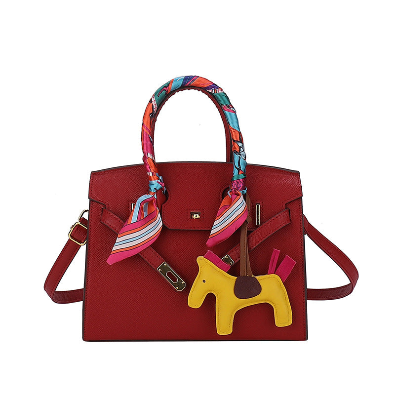 Modern Temperament Women's Summer Retro Silk Scarf Bag