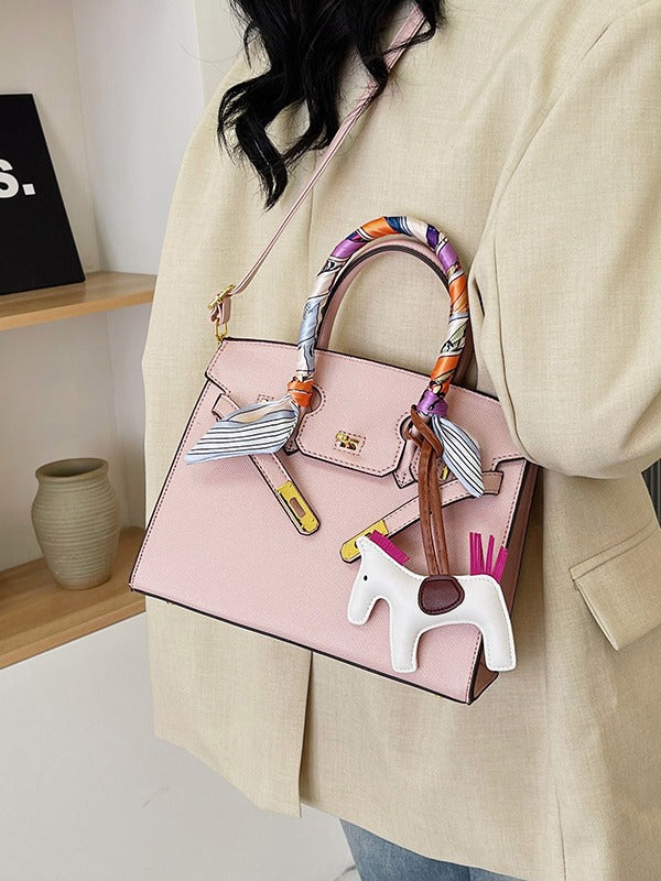 Modern Temperament Women's Summer Retro Silk Scarf Bag