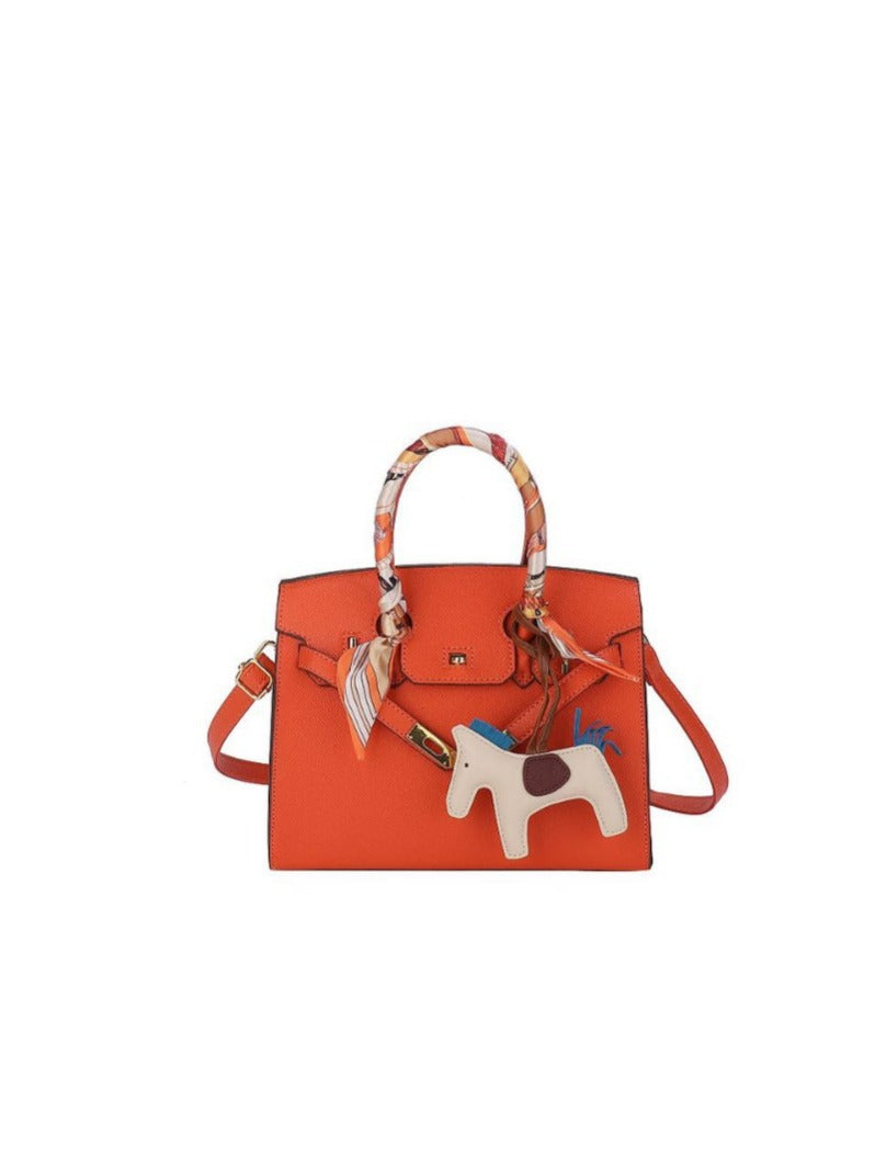 Modern Temperament Women's Summer Retro Silk Scarf Bag