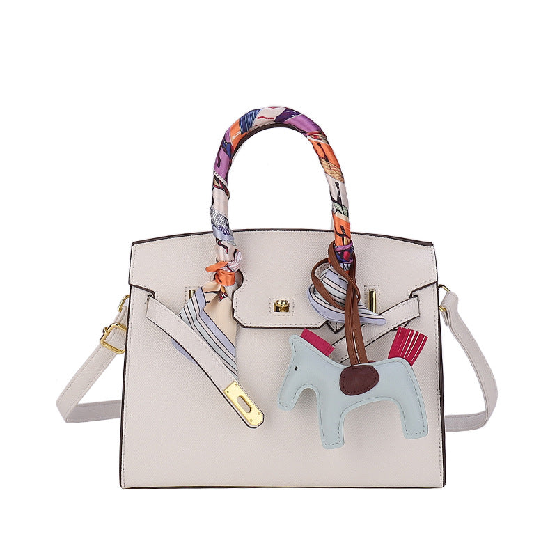 Modern Temperament Women's Summer Retro Silk Scarf Bag
