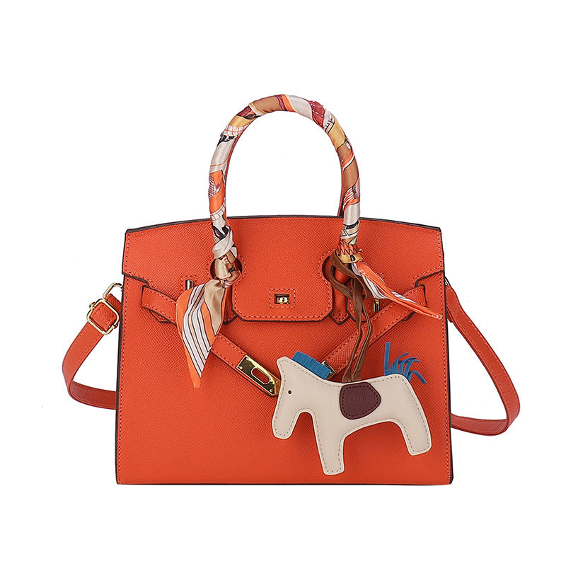 Modern Temperament Women's Summer Retro Silk Scarf Bag