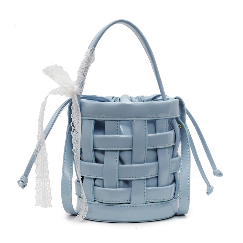 Hobo Purse Woven Bucket Bag With Inner Bag Shoulder Crossbody Bag