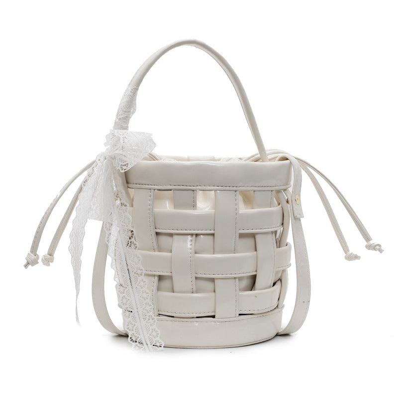 Hobo Purse Woven Bucket Bag With Inner Bag Shoulder Crossbody Bag