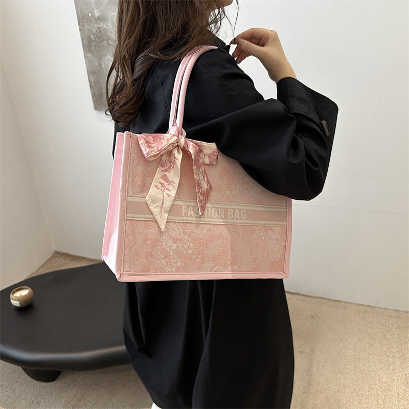 Hilbag Textured Embroidery Portable Stylish Women's Bag