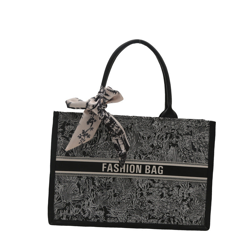 Hilbag Textured Embroidery Portable Stylish Women's Bag