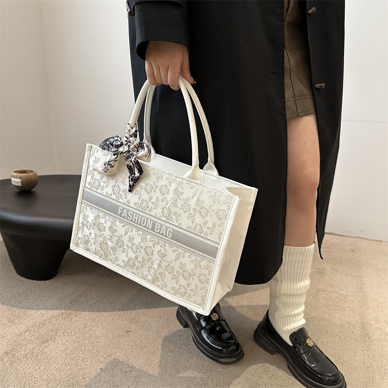Hilbag Textured Embroidery Portable Stylish Women's Bag