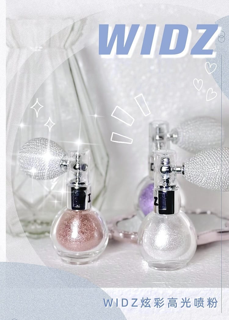 WIDZ Diamond Waterproof Highlighter Powder Spray Glitter 03