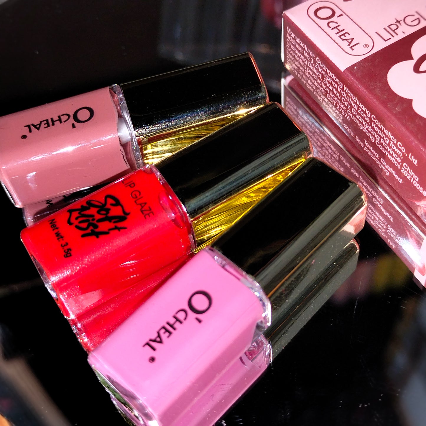 OCHEAL Moisturizing Lip Tint & Matte Velvet Waterproof Mini Lipstick 3Pcs Set