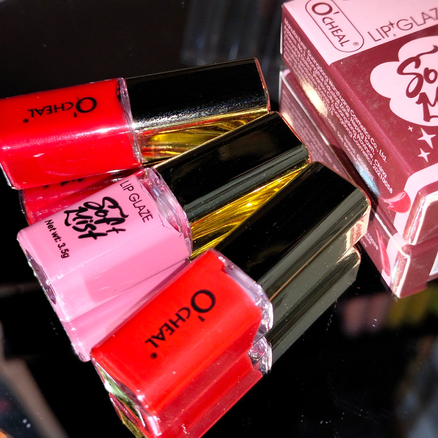 OCHEAL Moisturizing Lip Tint & Matte Velvet Waterproof Mini Lipstick 3Pcs Set