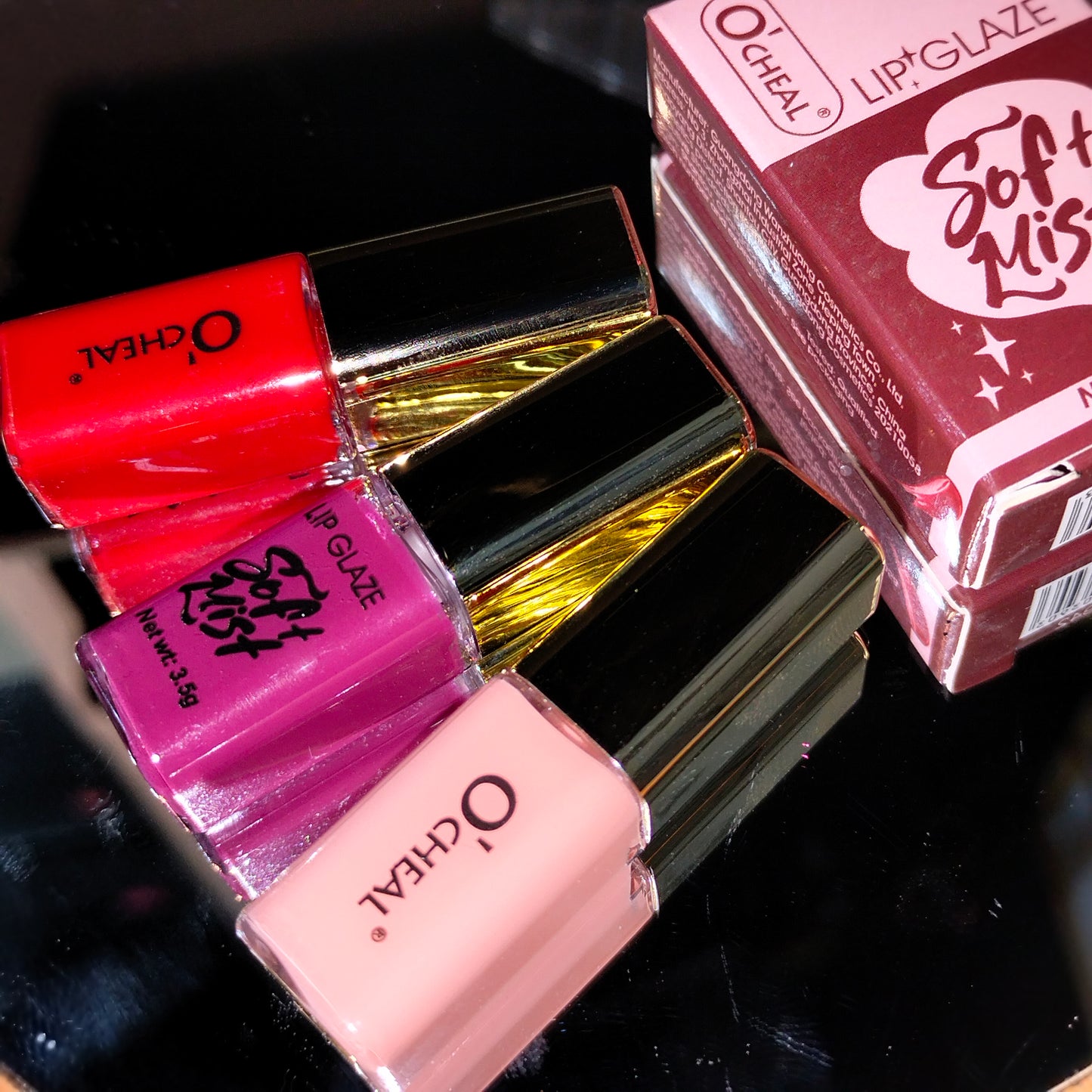 OCHEAL Moisturizing Lip Tint & Matte Velvet Waterproof Mini Lipstick 3Pcs Set