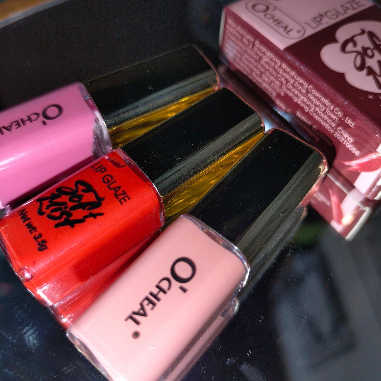OCHEAL Moisturizing Lip Tint & Matte Velvet Waterproof Mini Lipstick 3Pcs Set