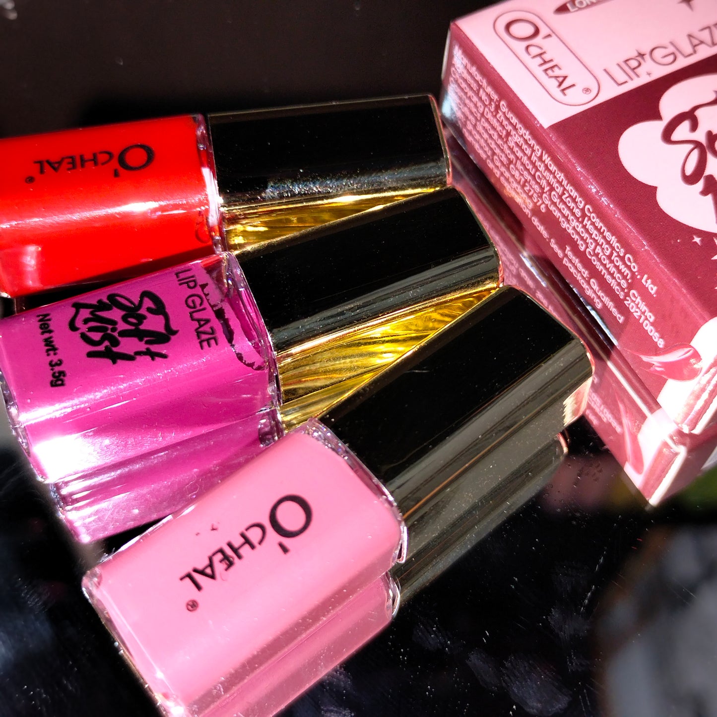 OCHEAL Moisturizing Lip Tint & Matte Velvet Waterproof Mini Lipstick 3Pcs Set