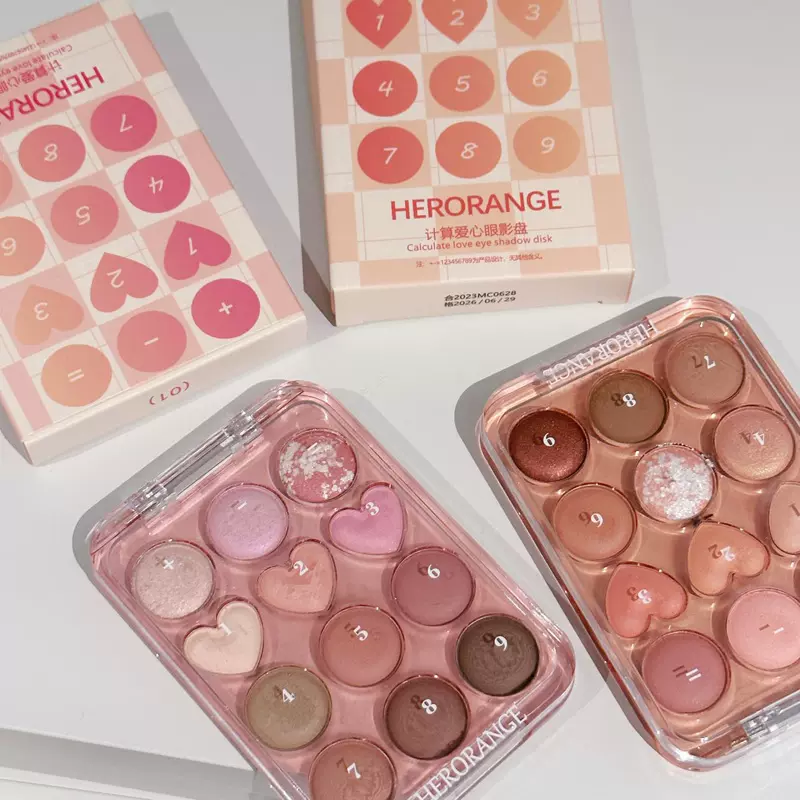 Herorange Calculate Love Disk 12 Color Eyeshadow Palette
