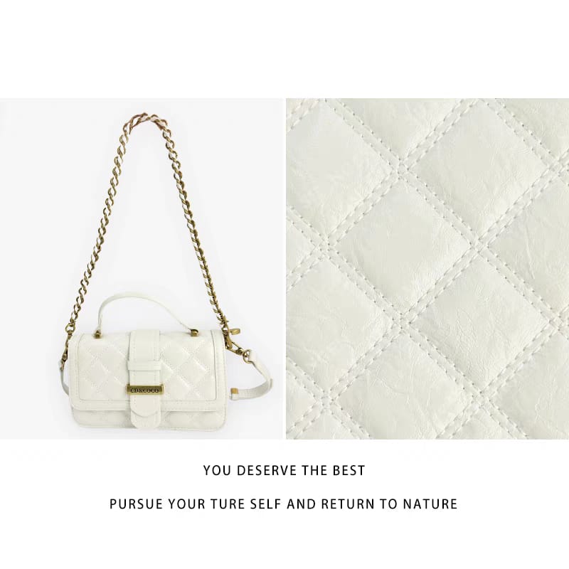 CD&COCO Mexican 2-Way Cowhide Quilted Shoulder Bag