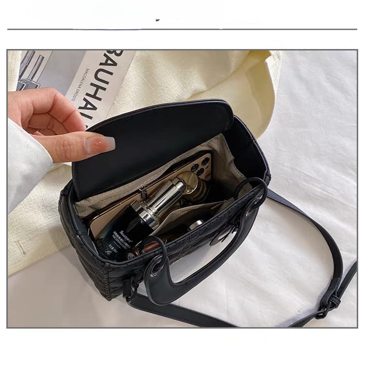 Medium Lady Dior Black Cannage Lambskin Bag