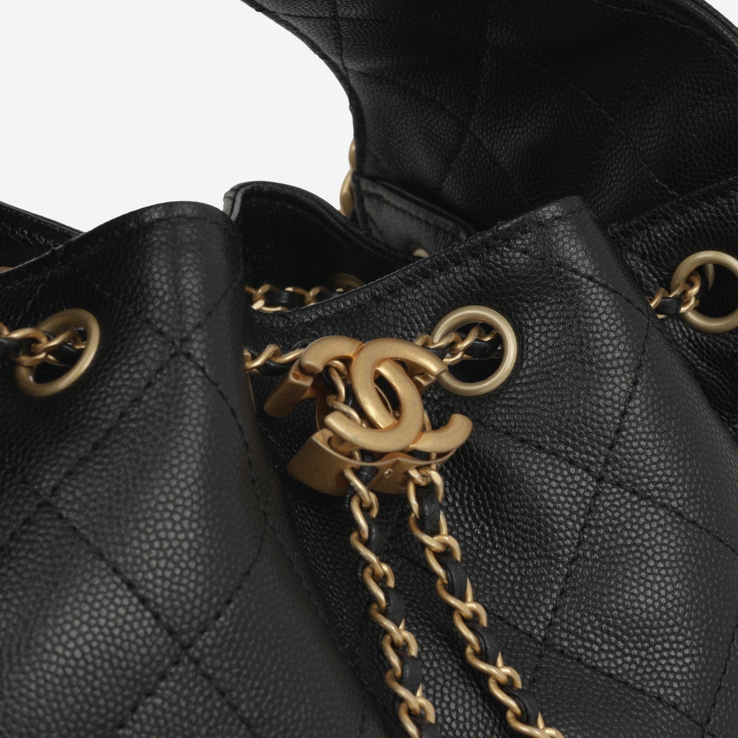 Chanel Small 25 Hobo Black Caviar Antique Bag