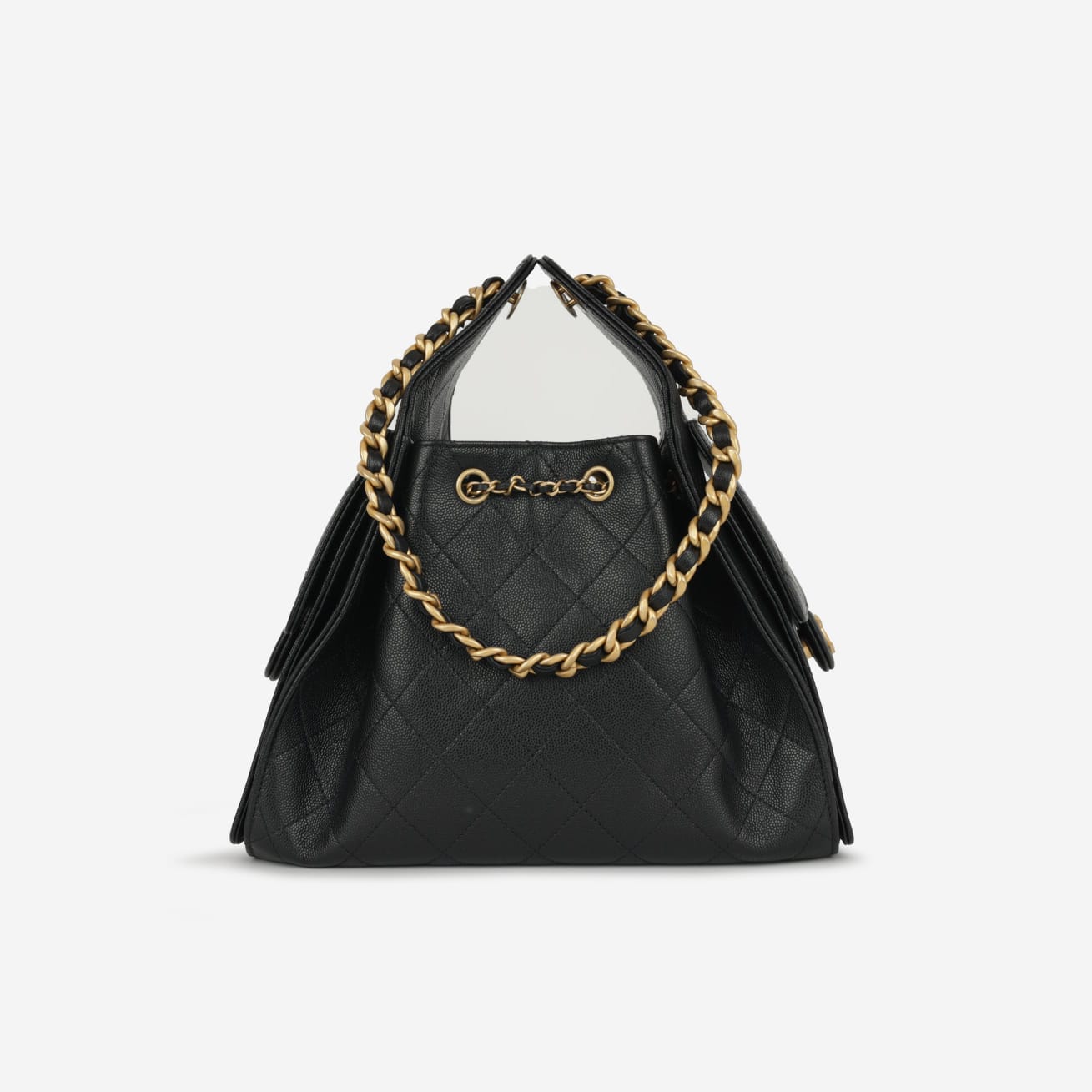 Chanel Small 25 Hobo Black Caviar Antique Bag