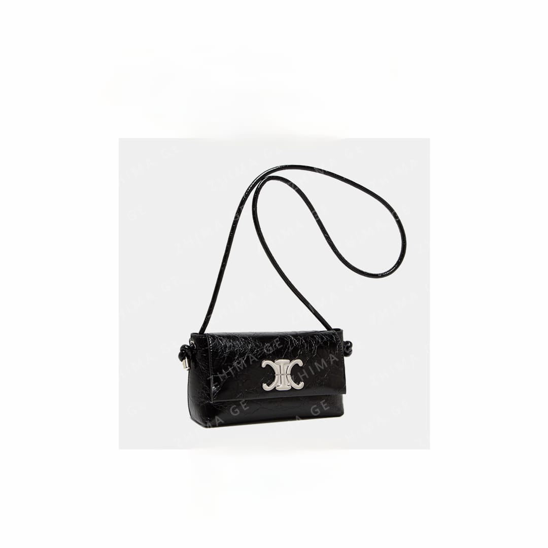 Celine Classique Triomphe Black Bag