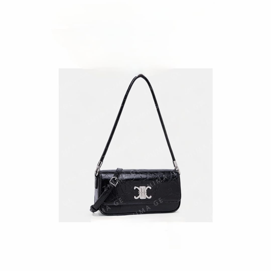 Celine Classique Triomphe Black Bag