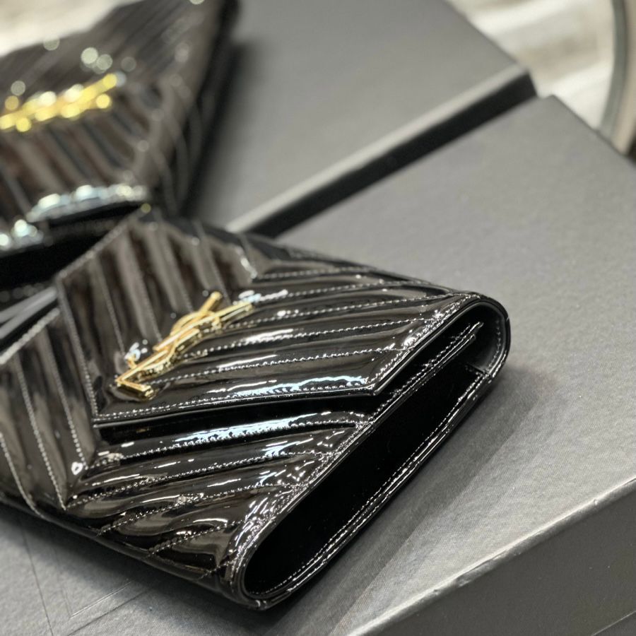 Saint Laurent Cassandre Envelope Chain Wallet Bag