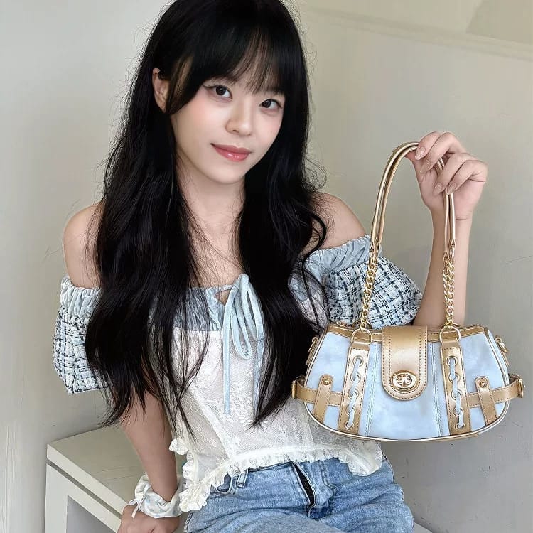 Fashion Shoulder Luxury Elegant Design Messenger Boston Bag