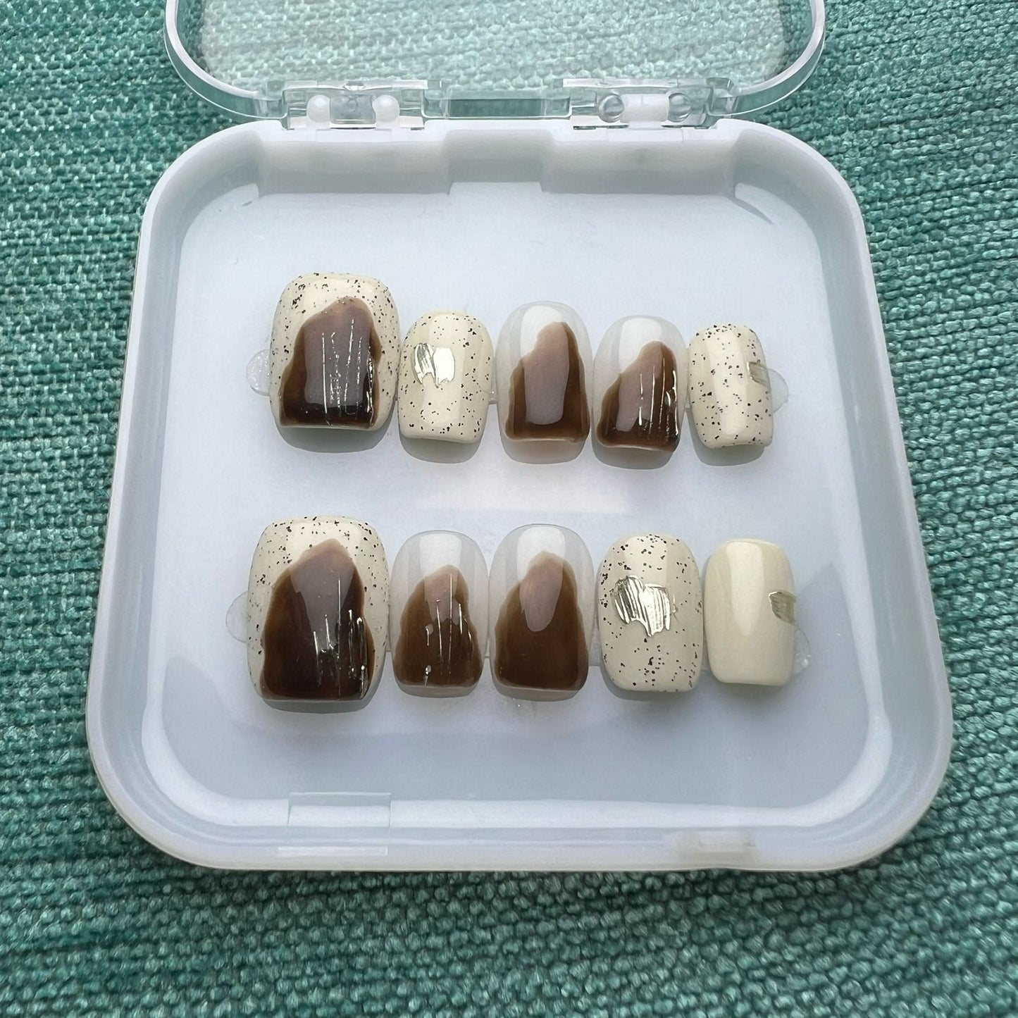 Press On Nails Short Square T0060-D