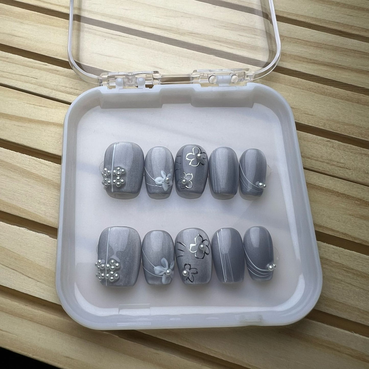 Press On Nails Short Square H0093-E