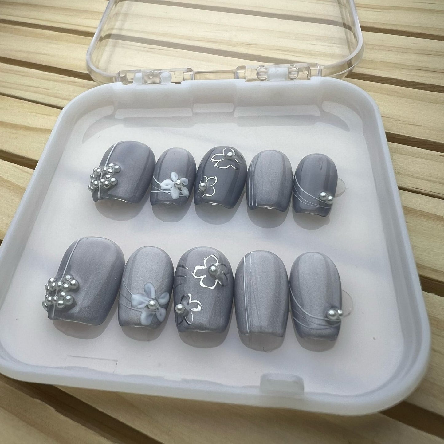 Press On Nails Short Square H0093-E
