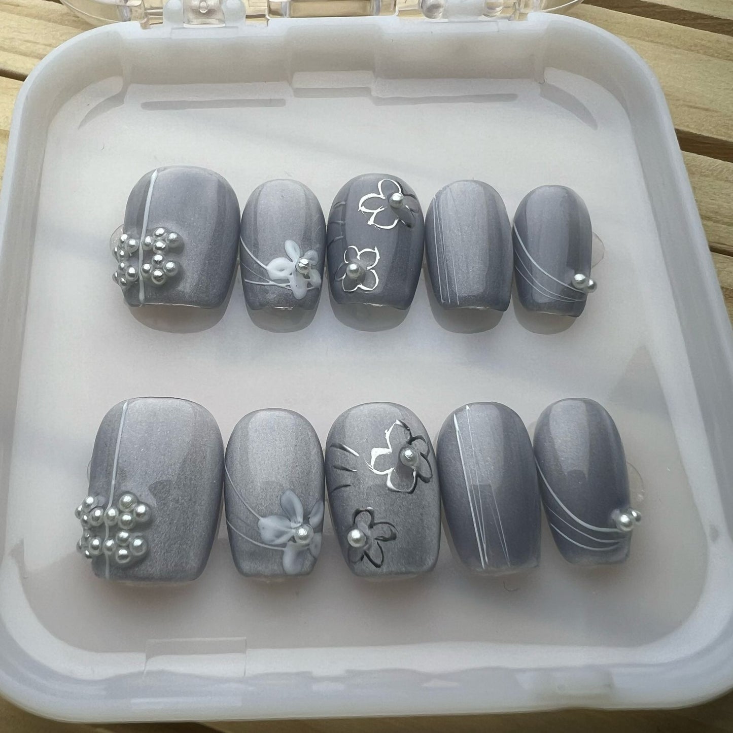 Press On Nails Short Square H0093-E