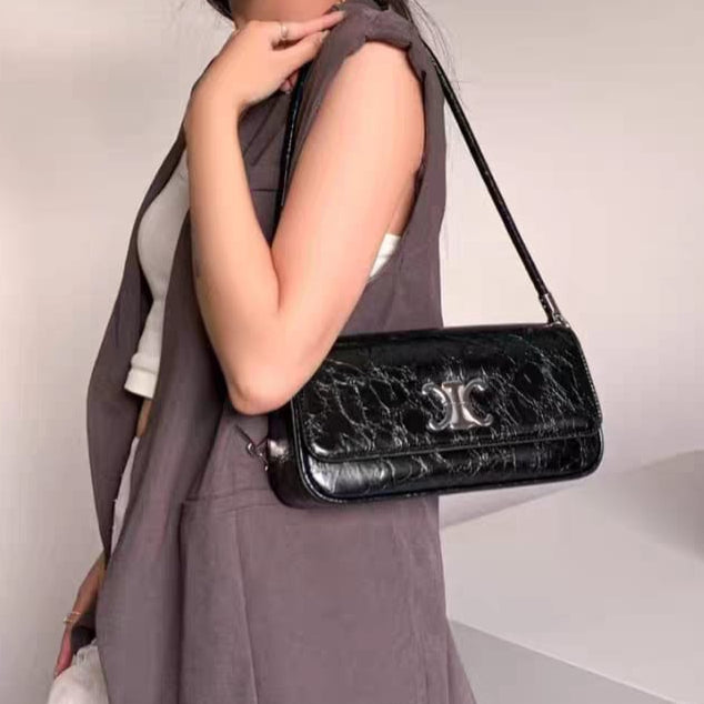 Celine Classique Triomphe Black Bag